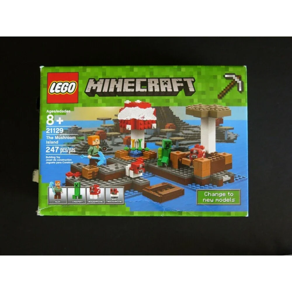 LEGO Minecraft The Mushroom Island set box manual 21129 Retired 1 missing pc 247